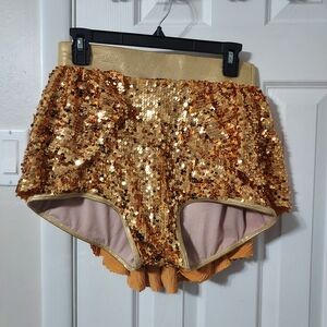 Balera Gold Sequin Women's Shorts